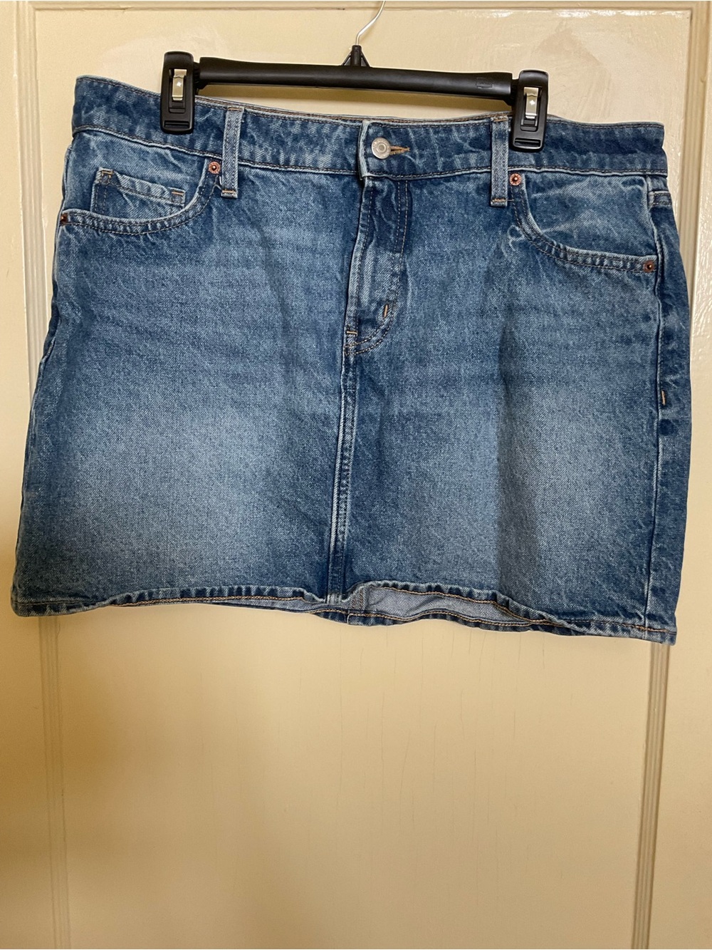 Old Navy Medium Wash Denim Mini Skirt